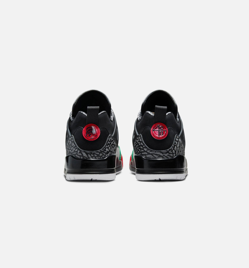 Spizike Low Mens Lifestyle Shoe - Black/Classic Green/White/Varsity Red