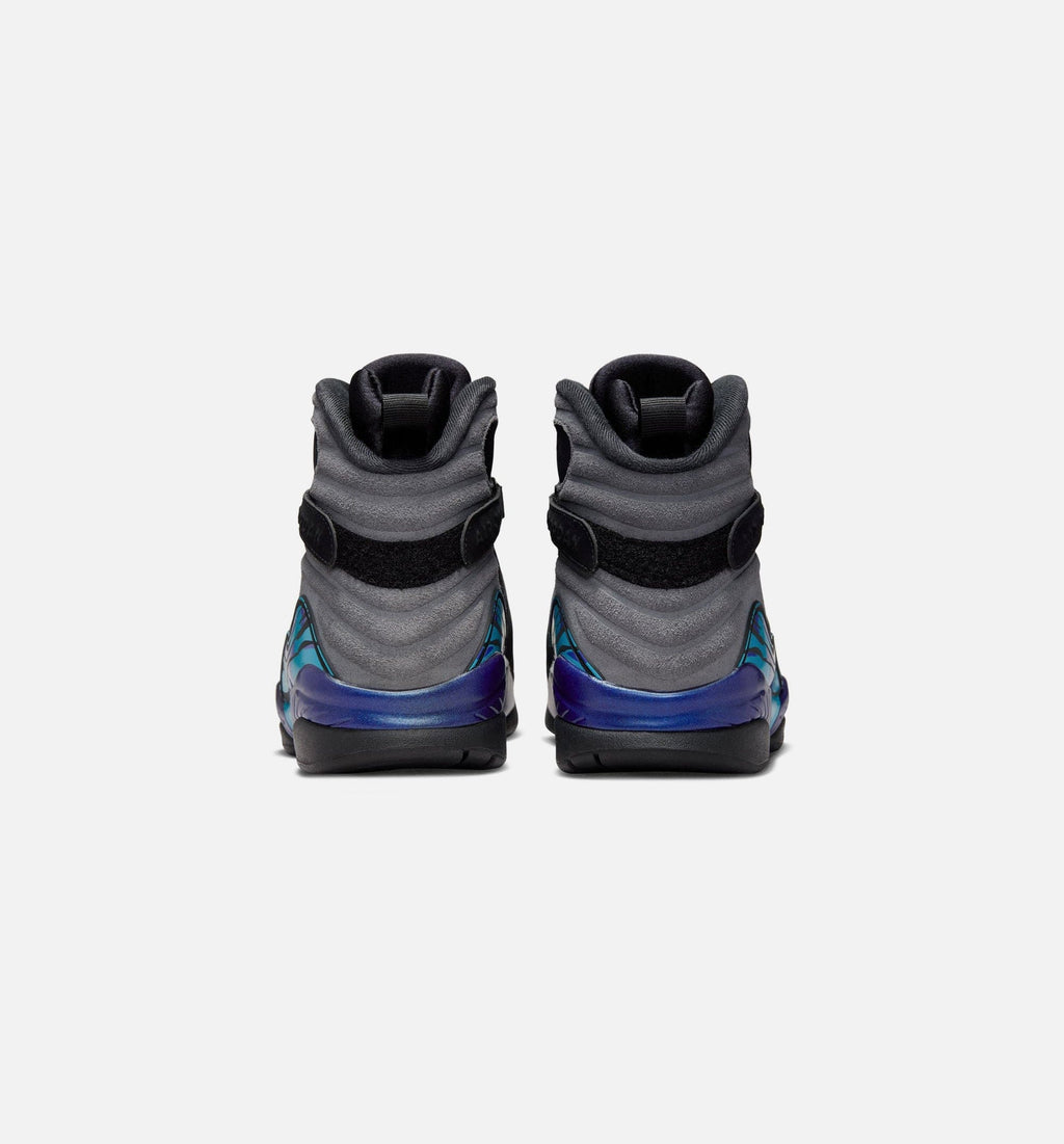 Air Jordan 8 Retro Aqua Mens Lifestyle Shoe - Black/Multi Color/Bright Concord/Multi Color