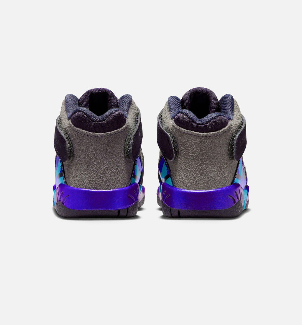 Air Jordan 8 Retro Aqua Infant Toddler Lifestyle Shoe - Black/Multi Color/Bright Concord/Multi Color