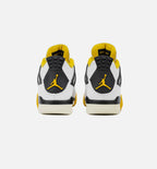 Air Jordan 4 Retro Vivid Sulfur Womens Lifestyle Shoe - White/Coconut Milk/ Vivid Sulfur