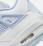 Air Jordan 4 Retro Aluminum Womens Lifestyle Shoe - White/Aluminum/Blue Tint/Oil Green
