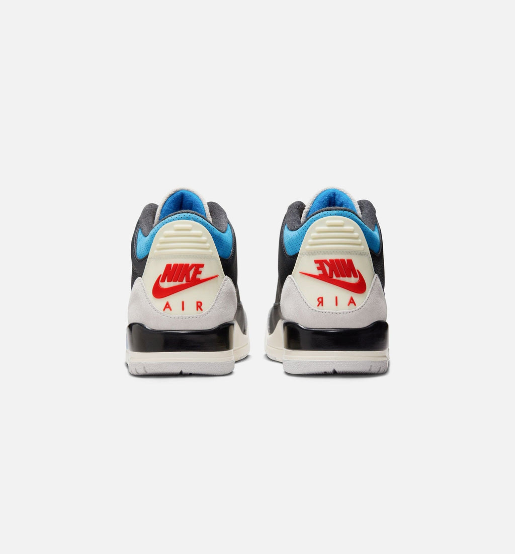 Air Jordan 3 Retro OG Rare Air Mens Lifestyle Shoe - Black/Chile Red/Neutral Grey