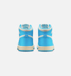 Air Jordan 1 Retro High OG UNC Reimagined Preschool Lifestyle Shoe - Dark Powder Blue/Sail Free Shipping