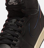 Air Jordan 1 Retro High OG Black and Muslin Mens Lifestyle Shoe - Black/Black/Muslin