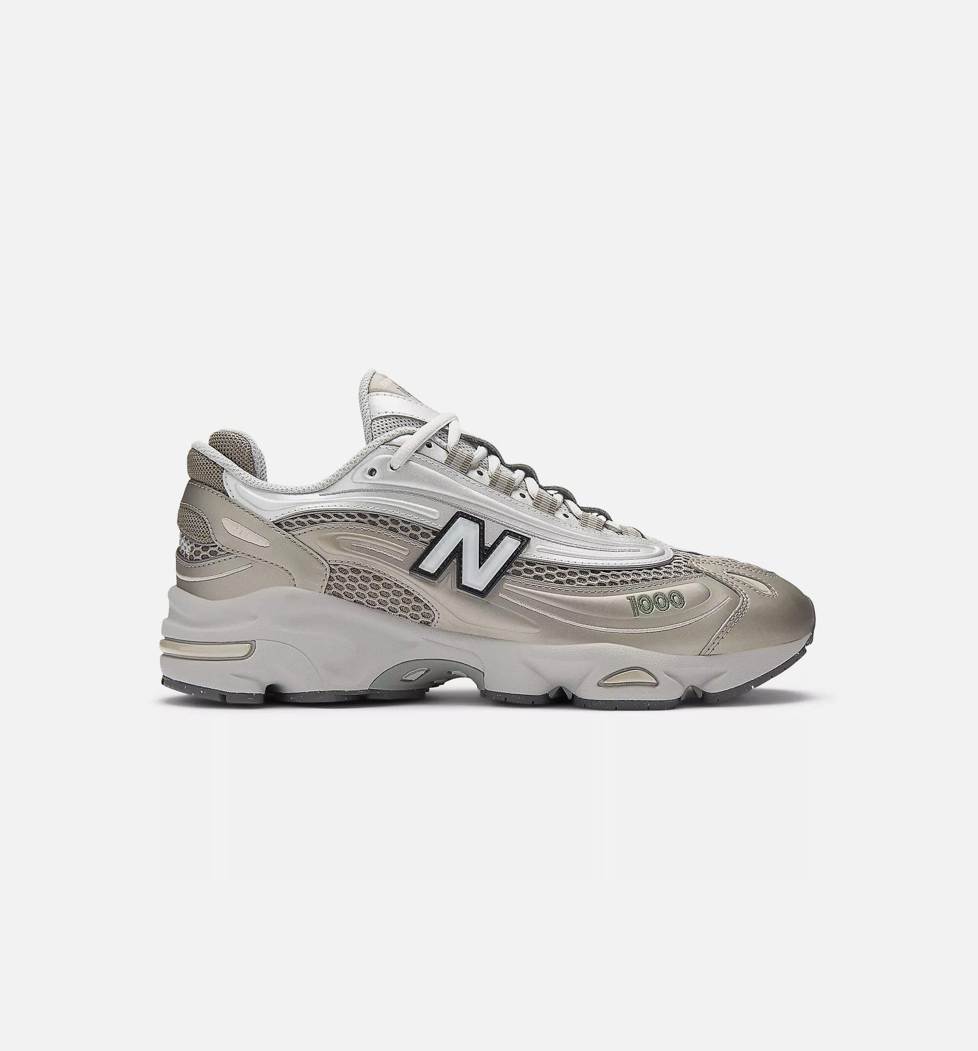 1000 Mens Lifestyle Shoe - Arid Stone/Light Silver Metallic/Dark Alpine Green