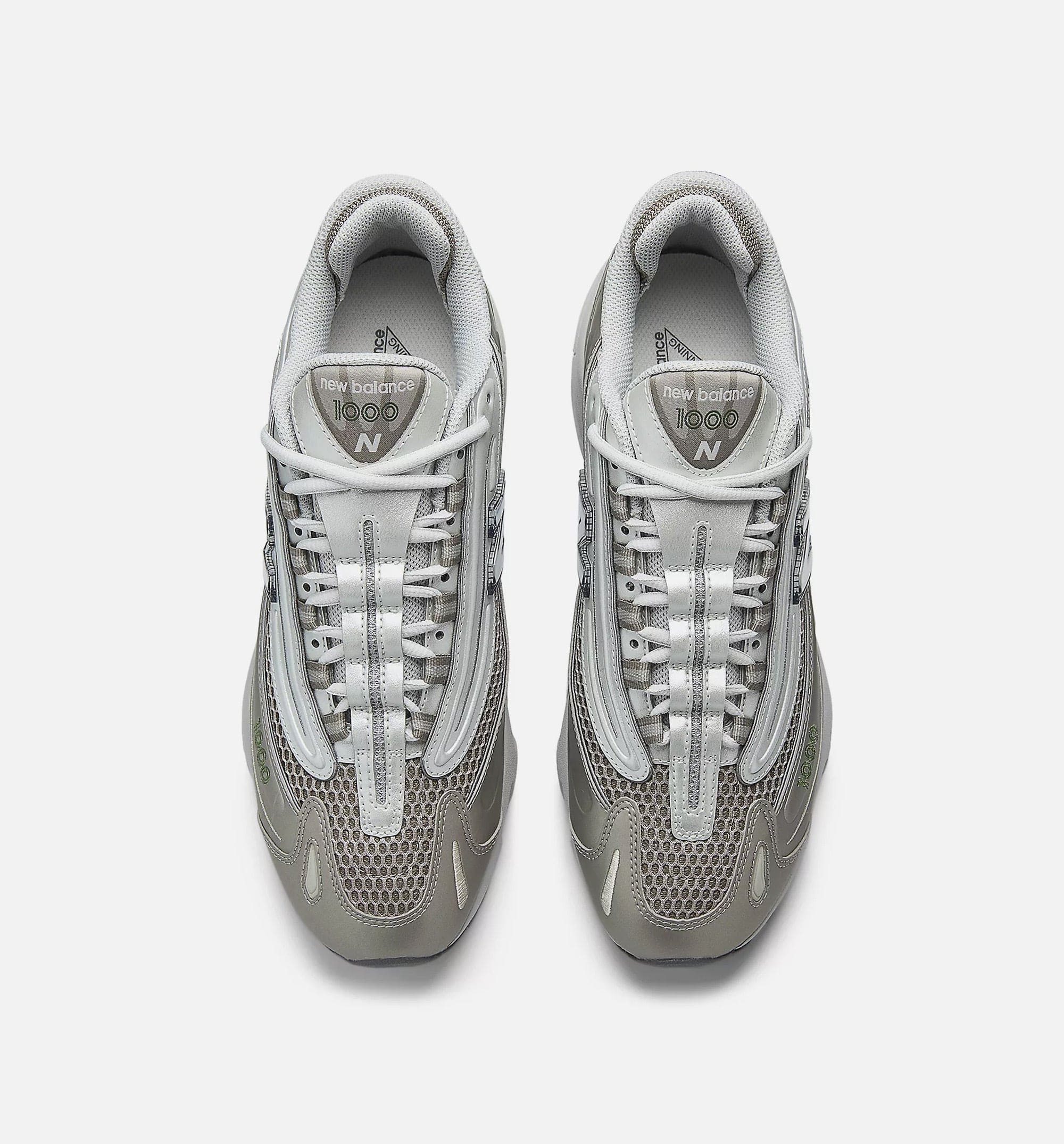 1000 Mens Lifestyle Shoe - Arid Stone/Light Silver Metallic/Dark Alpine Green